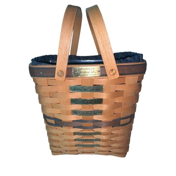 Longaberger Collectors Club Membership Basket 1998 Signed Gary Longaberger - Picture 1 of 8